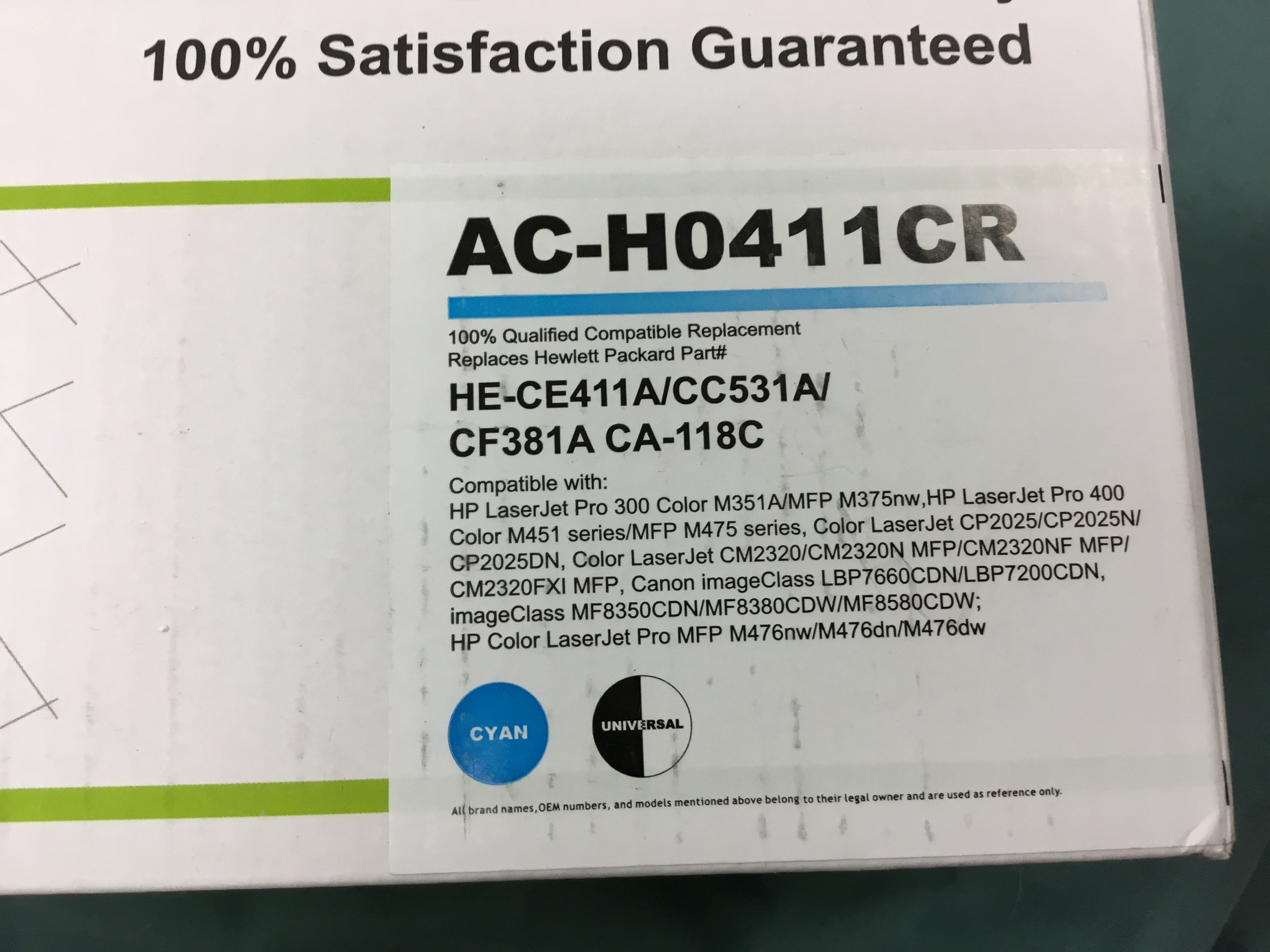 Premium Toner Cartridge Ac H0411cr For Hp Laserjet Pro 300 400 Model Ebay